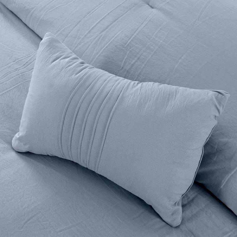 Modern Threads Modern Threads - Beck Comforter Set - Down Alternative Brushed Microfiber - Elegant All Season Bedspread Set - includes Comforter, Shams, & Decorative Pillow
