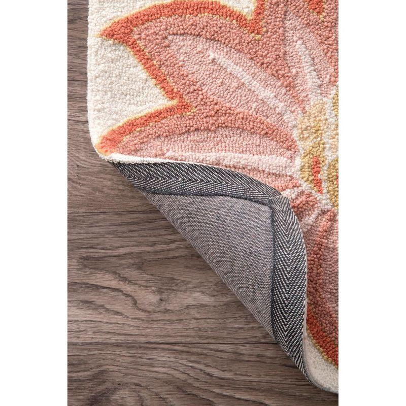 Nuloom Palm Springs Floral 8x10 Indoor Area Rug for Living Room Bedroom Dining Room Kitchen, Pink/Multicolor