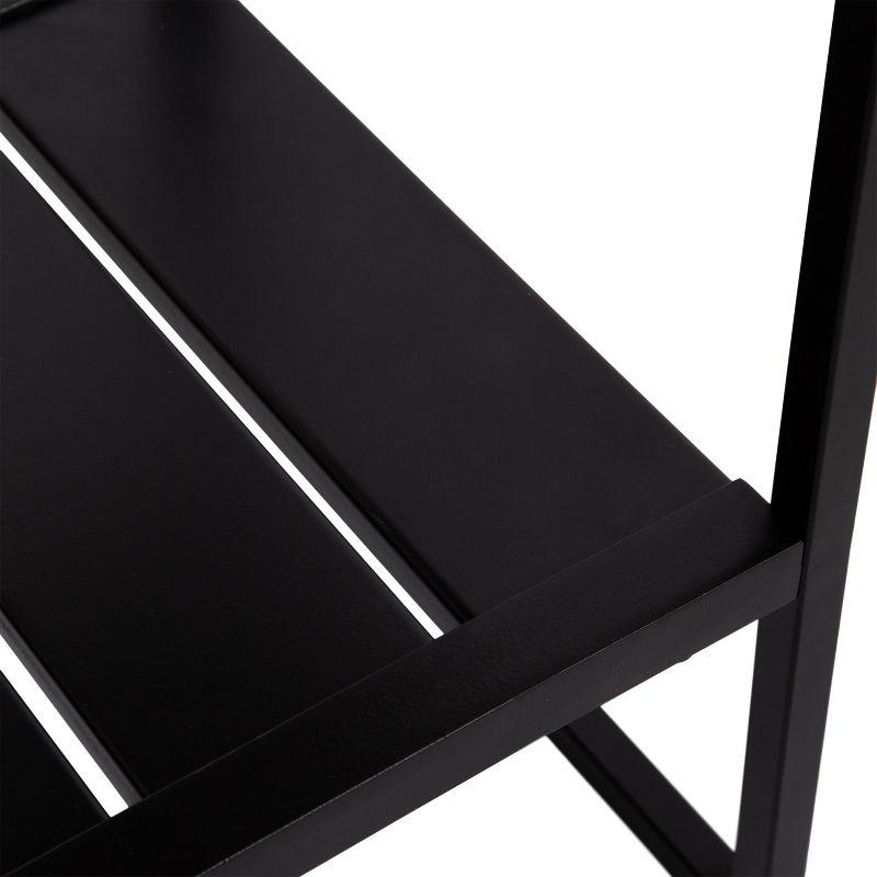 Kate and Laurel Malone Rectangle Wood Console Table, 36x13x31, Natural and Black