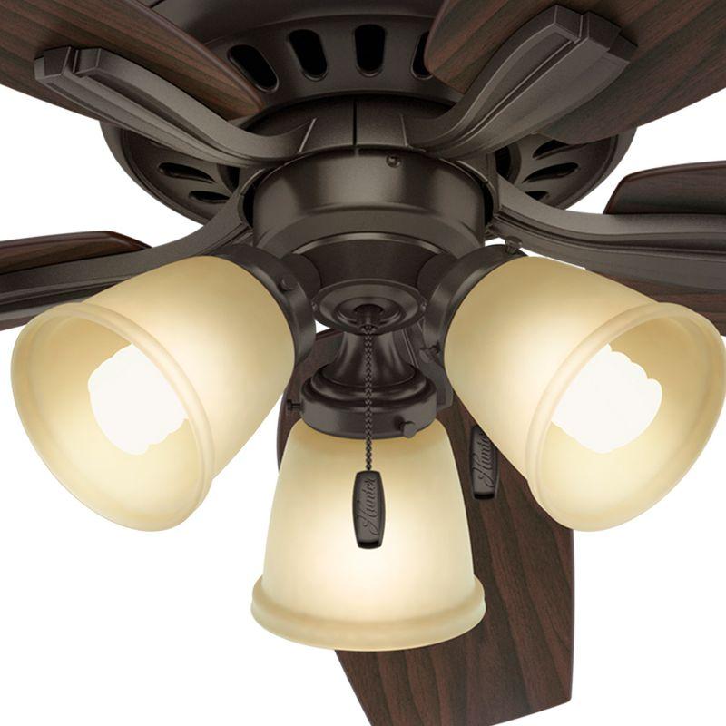 52" Newsome 5 - Blade Standard Ceiling Fan with Pull Chain and Light Kit Included