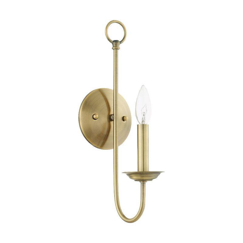 Livex Lighting Estate 1 - Light Wall Light in  Antique Brass