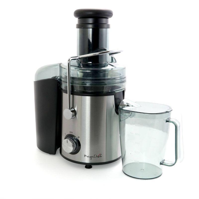 MegaChef Silver Electric Centrifugal Juicer with Variable Speed