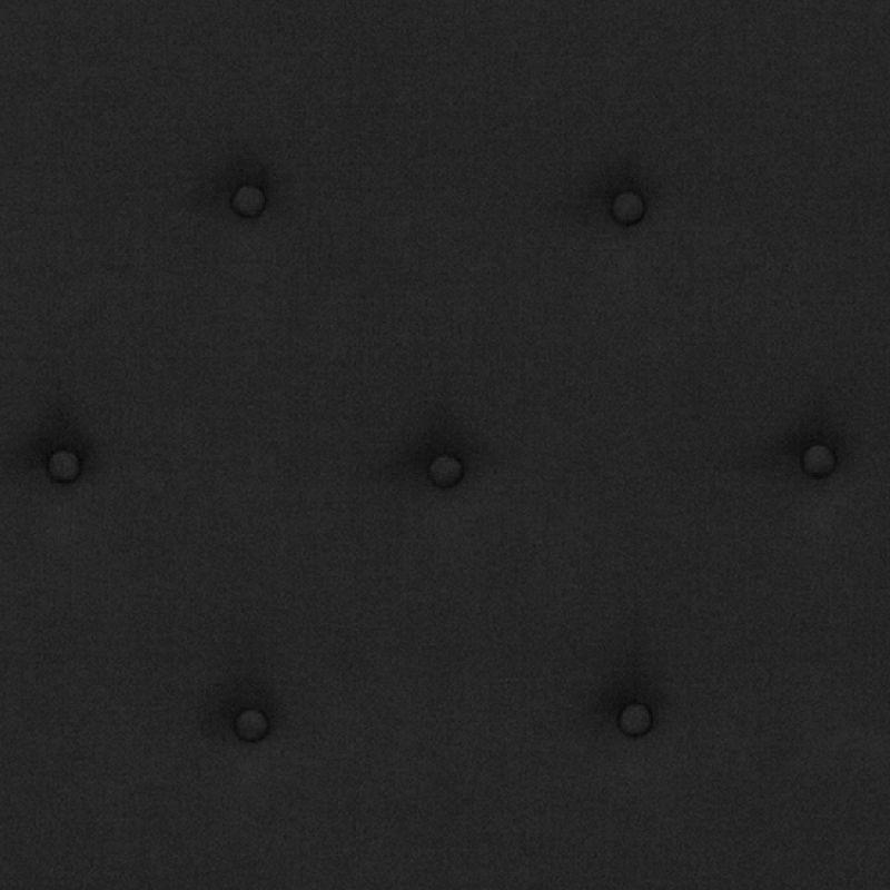Flash Furniture Roxbury Queen Size Tufted Upholstered Platform Bed in Black Fabric