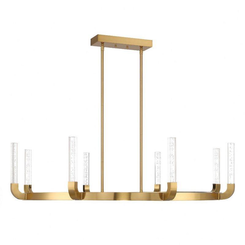 Del Mar 8-Light LED Chandelier in Warm Brass by Breegan Jane