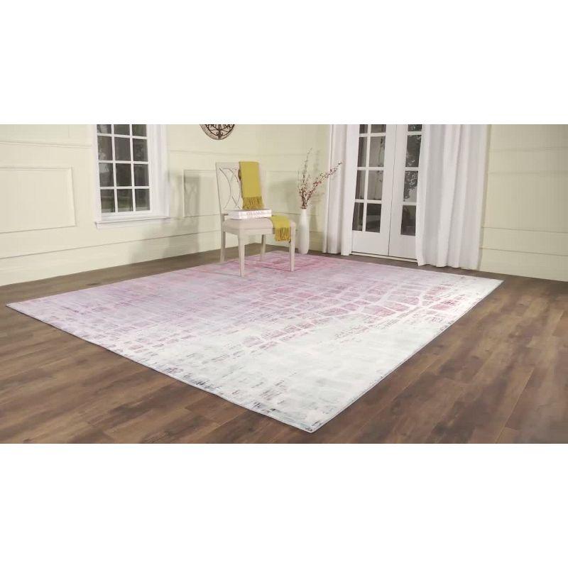 Valencia VAL204 Power Loomed Runner Rug - Blue/Fuchsia - 2'3"x10' - Safavieh.