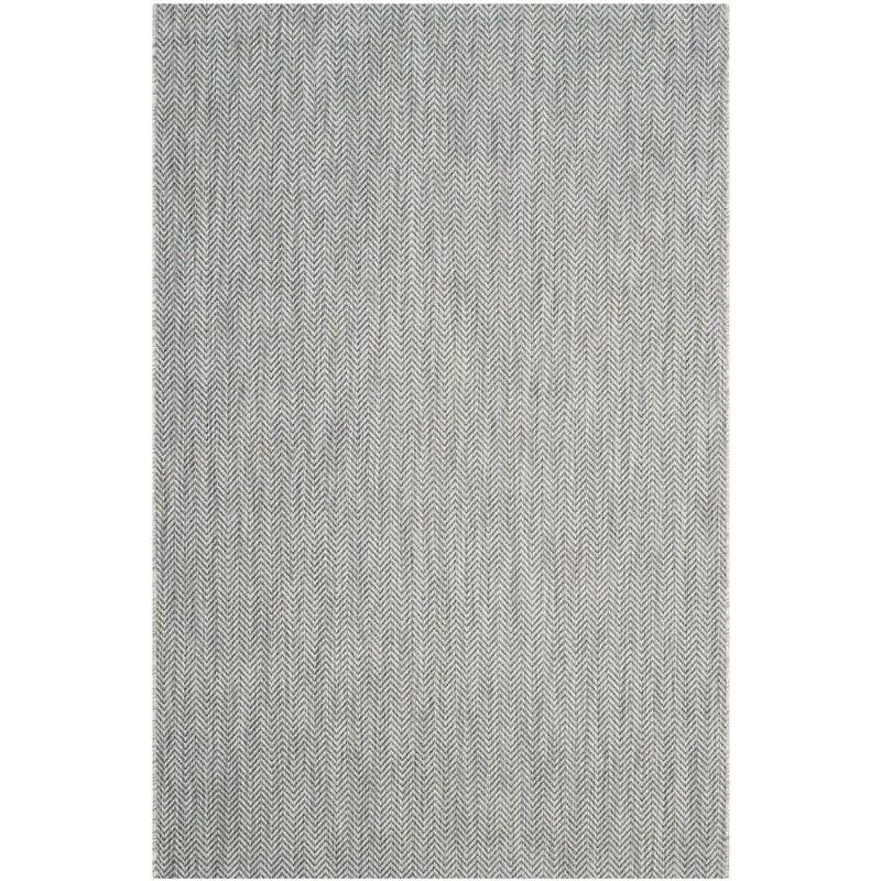 Courtyard CY8022 Power Loomed Indoor and Outdoor Area Rug - Grey/Navy - 6'7"x9'6" - Safavieh