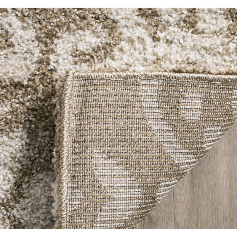 Florida Shag SG460 Power Loomed Indoor Area Rug - Beige/Cream - 8'x10' - Safavieh