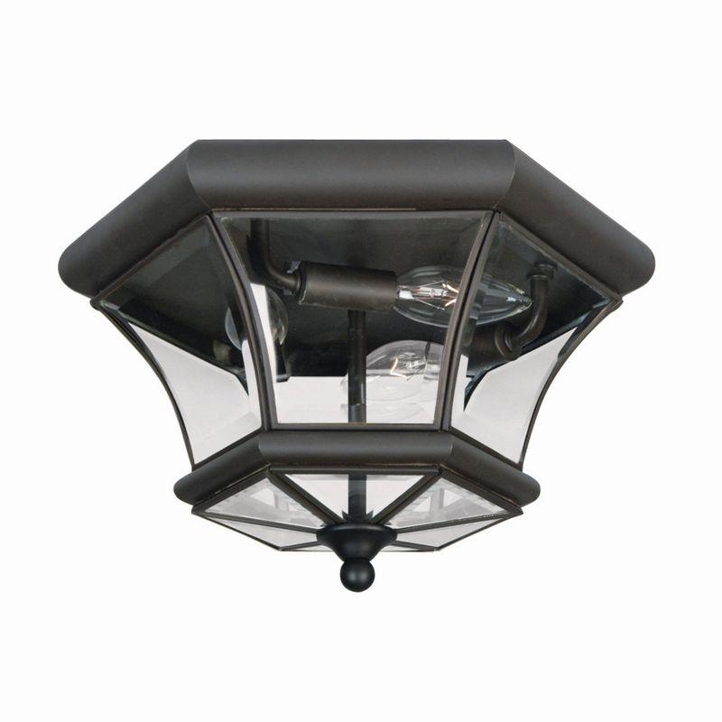 Livex Lighting Monterey/Georgetown 3 - Light Flush Mount in  Bronze