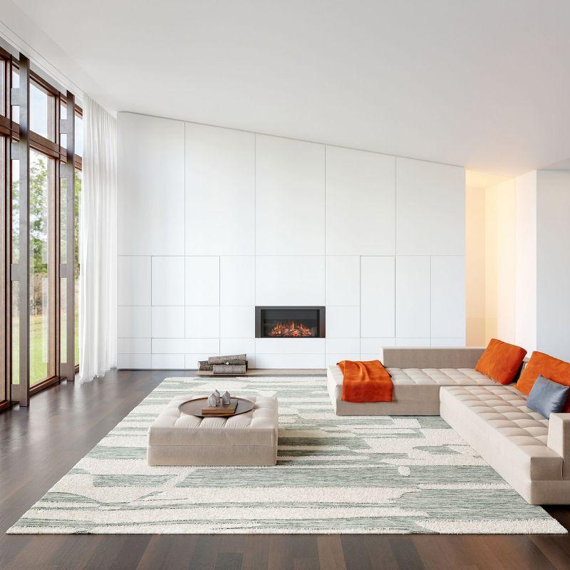 Nuloom Babai New Zealand Wool Area Rug, 3' x 5', Green