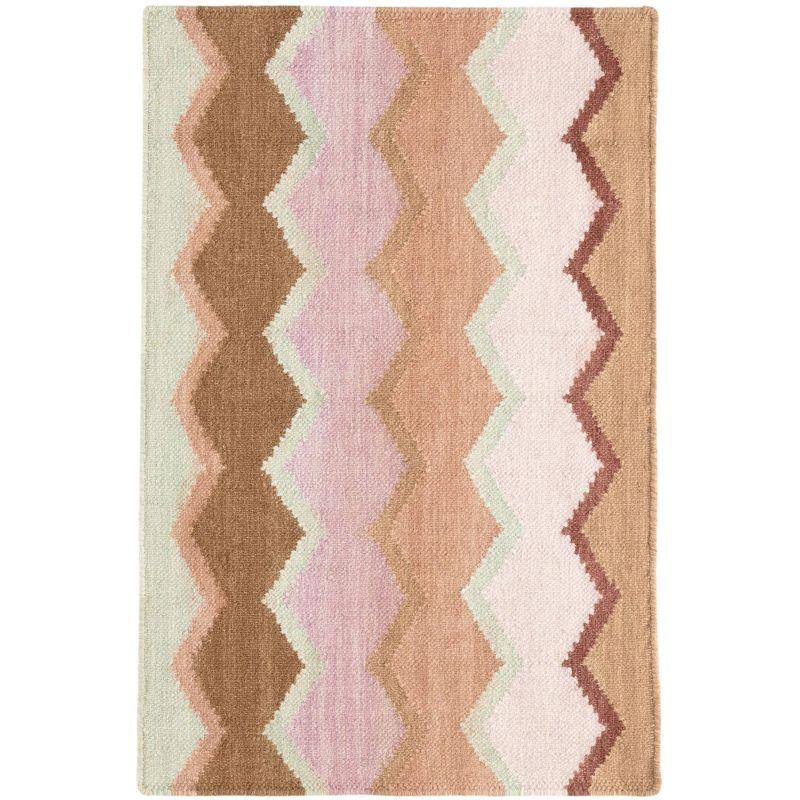 Dash and Albert Rugs Kit Kemp x Annie Selke Safety Net Earth Handwoven Wool Rug