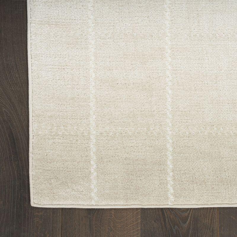 Nourison Serenity Home Contemporary Indoor Area Rug Ivory 5'3" x 7'3"