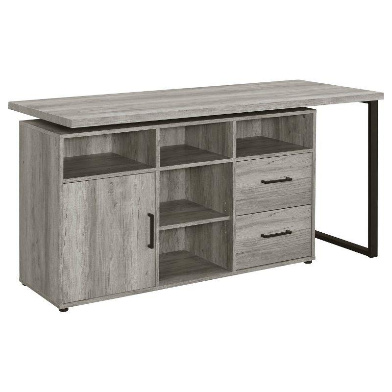 Hertford 2 Drawer L-Shape Desk - Coaster