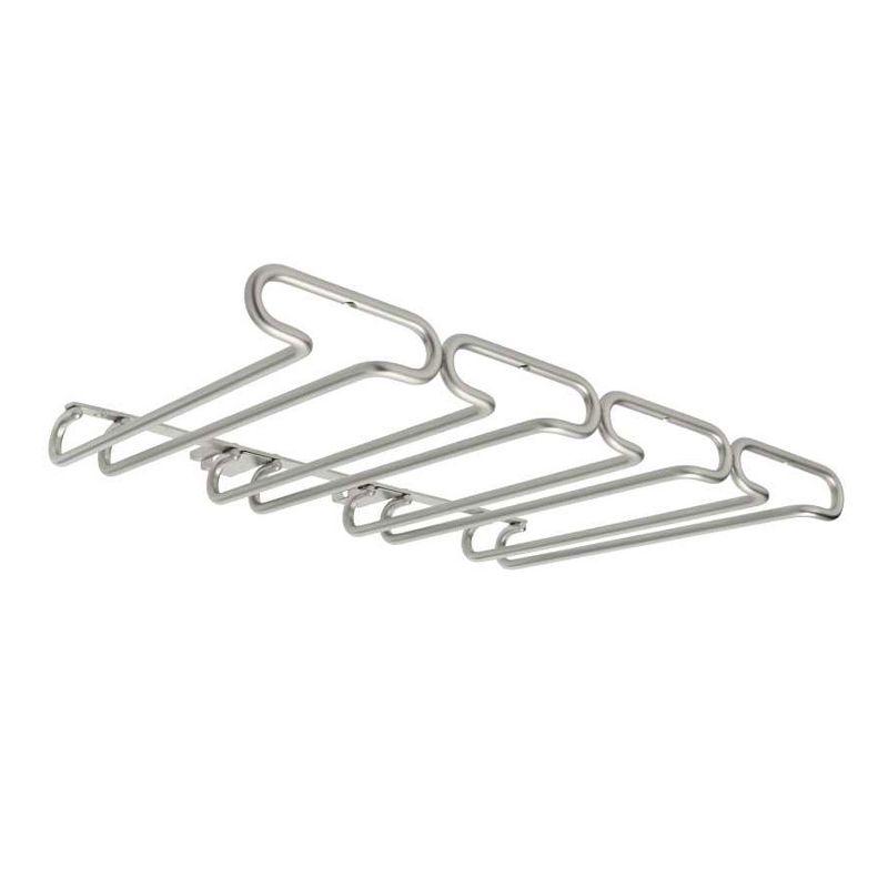 Satin Nickel Under Cabinet Quad Stemware Rack