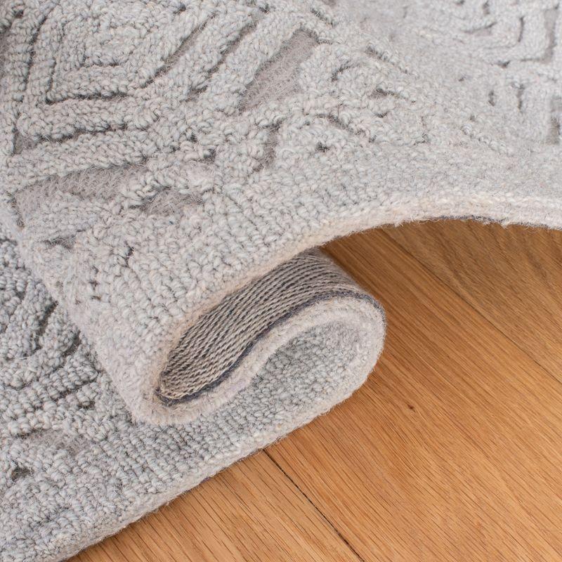 Textural TXT101 Hand Tufted Area Rug - Silver - 6'x9' - Safavieh.