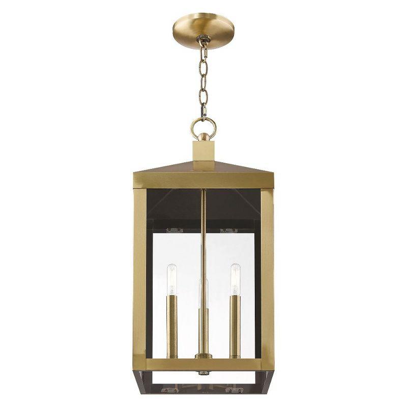 Livex Lighting Nyack 3 - Light Pendant in  Antique Brass