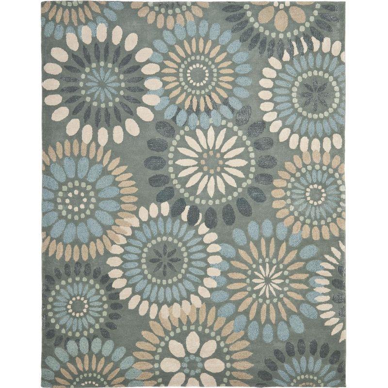 World Menagerie Arber Jardin Hand Tufted Wool Floral Rug