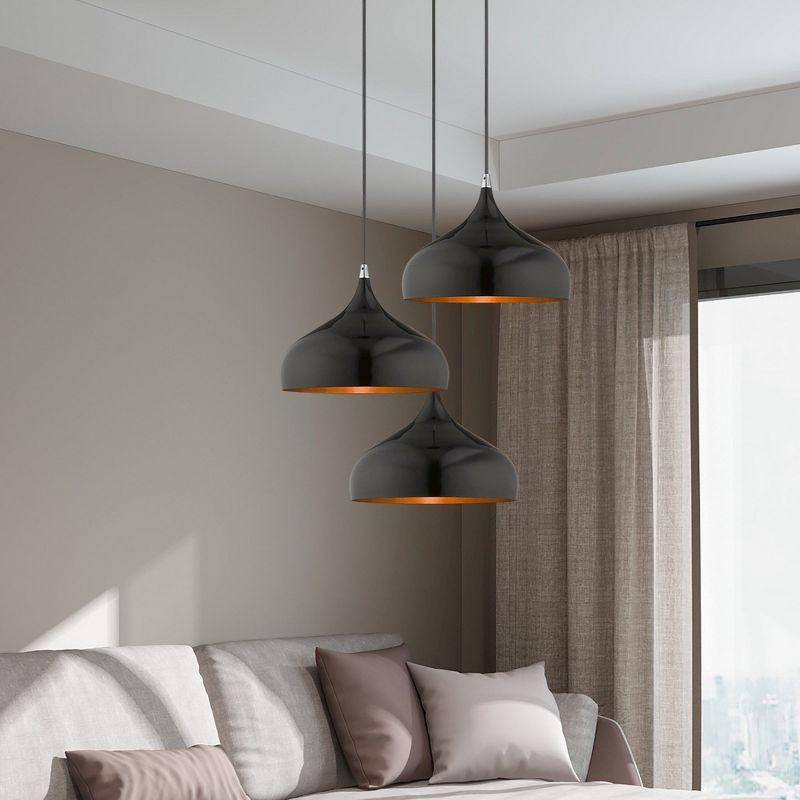 Livex Lighting Amador 1 - Light Pendant in  Shiny Black