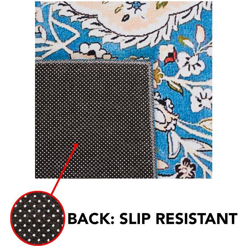 Tucson TSN136 Power Loomed Machine Washable Area Rug - Turquoise/Beige - 3'x5' - Safavieh.