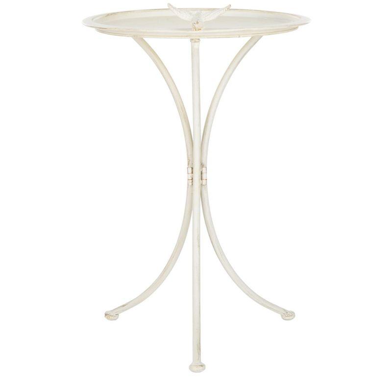 Kensi Outdoor Bird Bath - Pearl White - Safavieh