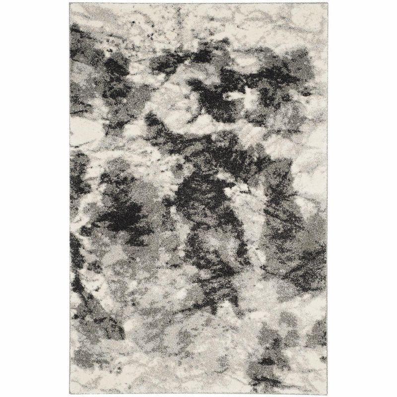 Retro RET2141 Power Loomed Indoor Area Rug - Cream/Grey - 4'x6' - Safavieh.