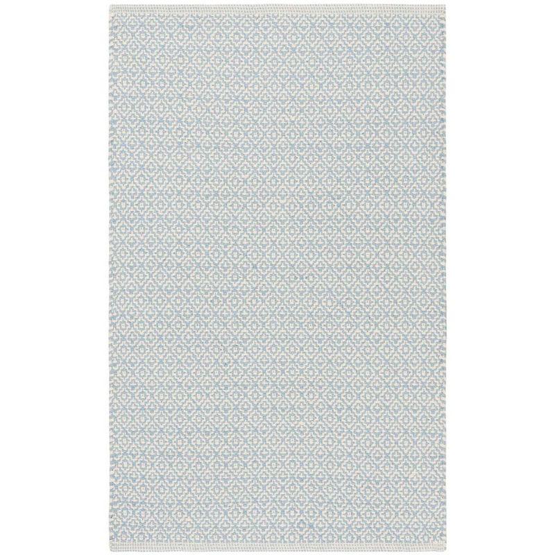 Montauk MTK717 Hand Woven Indoor Accent Rug - Ivory/Light Blue - 2'6"x4' - Safavieh.