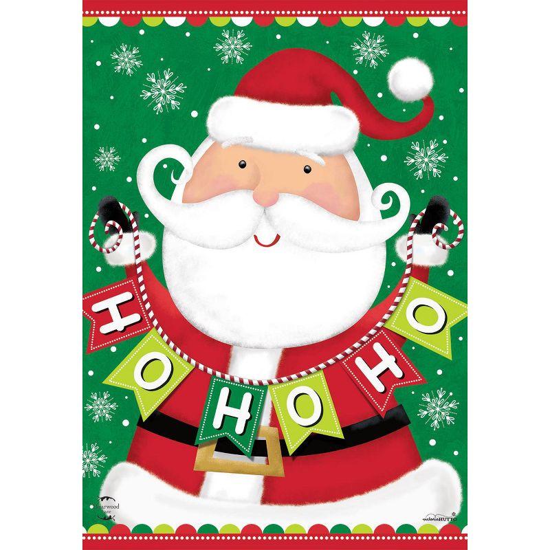 Briarwood Lane Santa Ho Ho Ho Christmas Garden Flag Holiday 12.5"