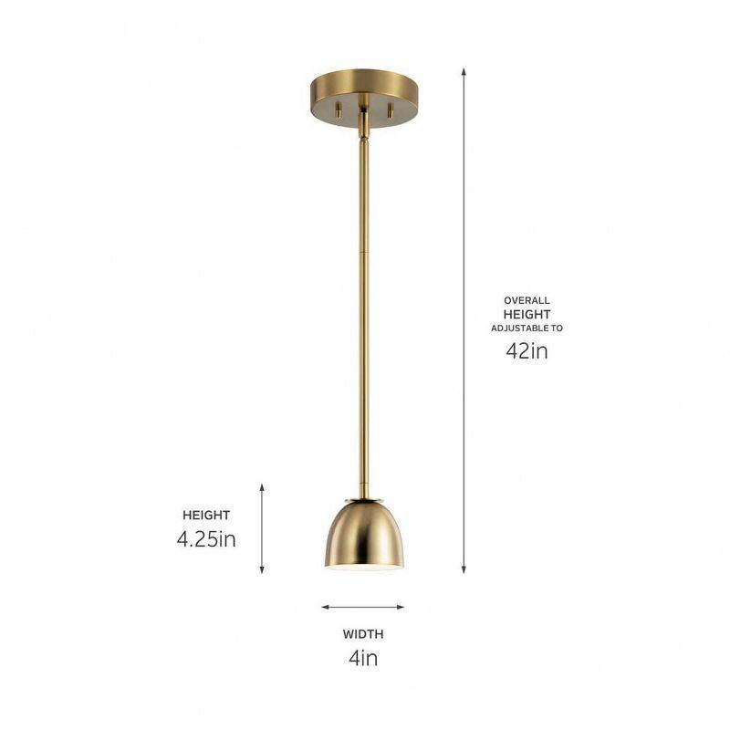 Kichler Lighting Baland 1 - Light Pendant in  Brushed Natural Brass