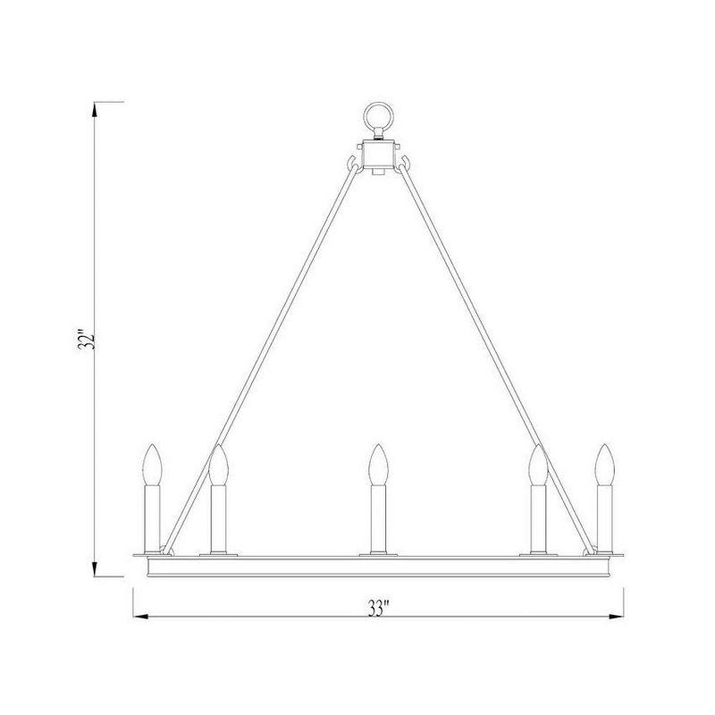 Z-Lite Barclay 8 - Light Chandelier in  Olde Brass