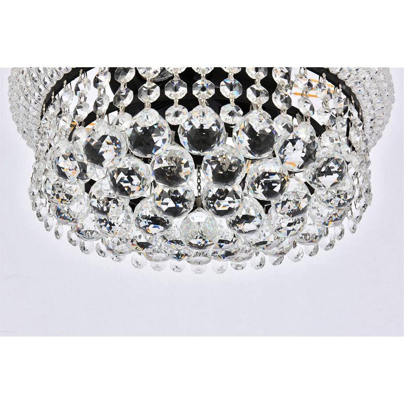 Elegant Lighting Primo 12 inch black flush mount