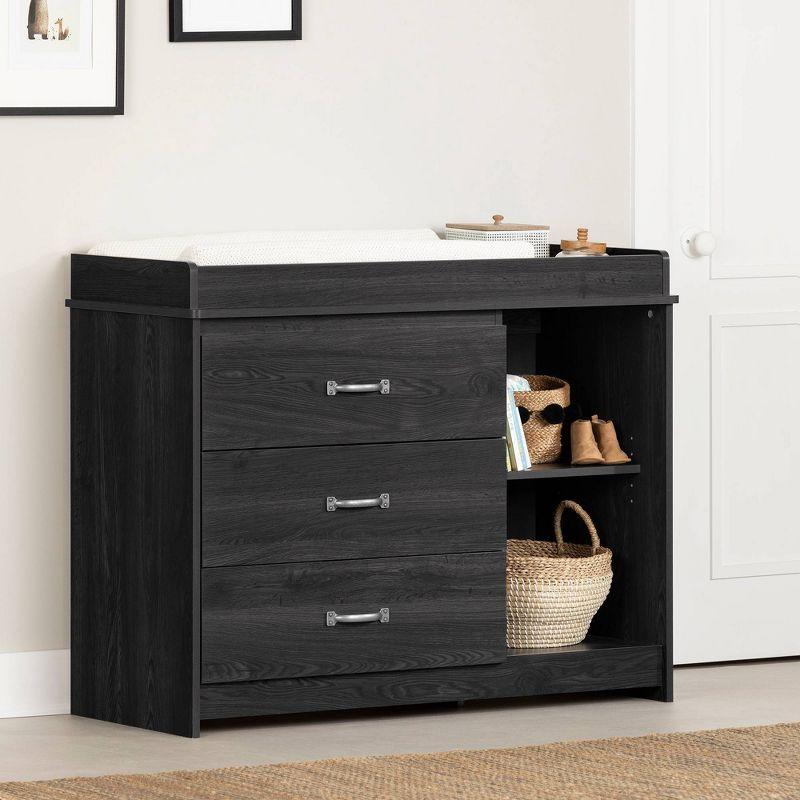 South Shore Tassio Changing Table - Gray Oak