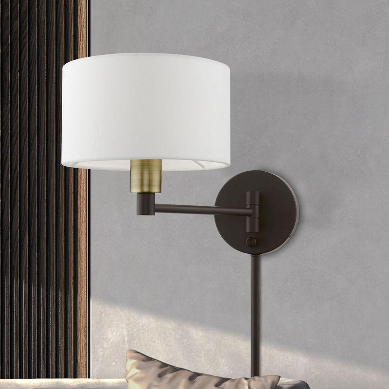 Livex Lighting 1 - Light Wall Light in  Bronze/Antique Brass