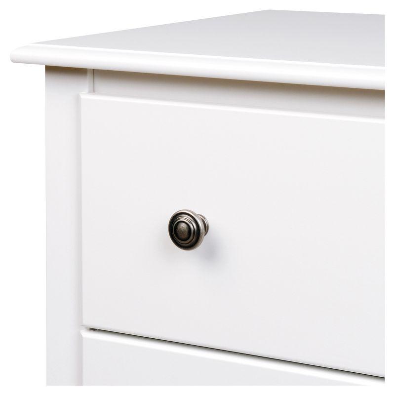 53" Monterey Vertical Dresser White - Prepac: Bedroom Storage, 6-Drawer Lingerie Chest