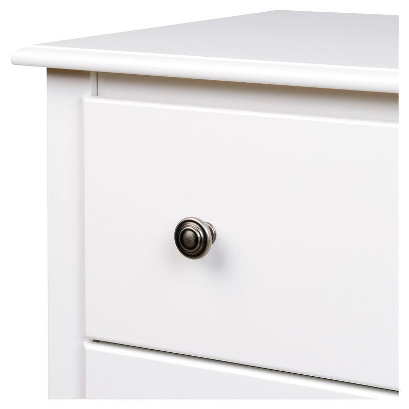 Monterey 3 Drawer Nightstand - White - Prepac: Modern Bedside Furniture, Space-Saving Design