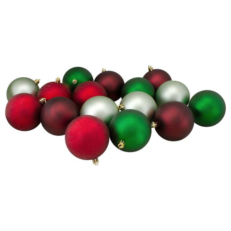 Shatterproof 2-Finish Christmas Ball Ornaments