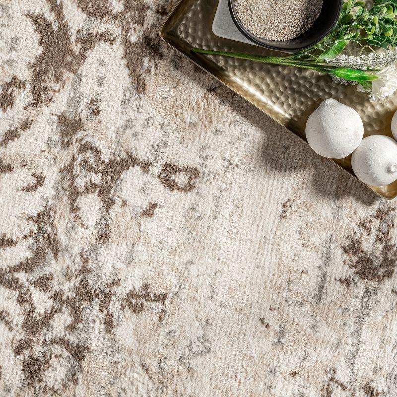 Nuloom Freja Floral & Paisley 2x10 Runner Indoor Area Rug for Living Room Bedroom Dining Room Entryway Hallway Kitchen, Beige/Ivory