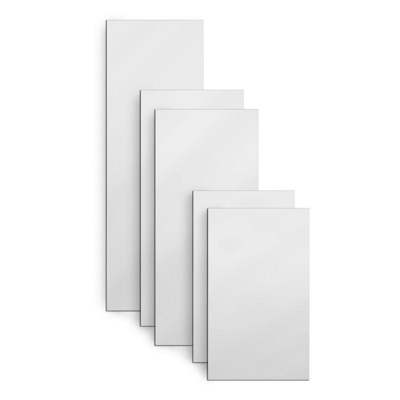 Americanflat Adhesive Mirror Tiles - Peel and Stick Mirrors for Wall - Frameless Round Mirrors for Bedroom and Living Room Décor