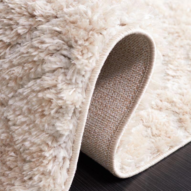 Tahoe Shag THO652 Power Loomed Indoor Area Rug - Beige - 4'x6' - Safavieh