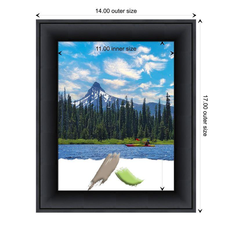 Amanti Art Nero Black Wood Picture Frame