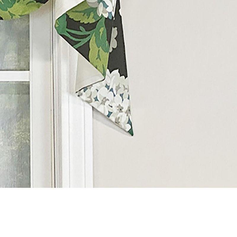 RLF Home Hydrangea Floral Cotton Swag Window Valance
