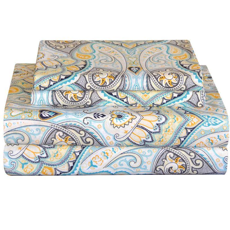 Percale Paisley Sheet Set