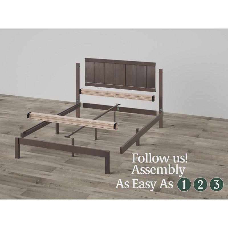 Adrian Wood Platform Bed Frame Brown - Zinus