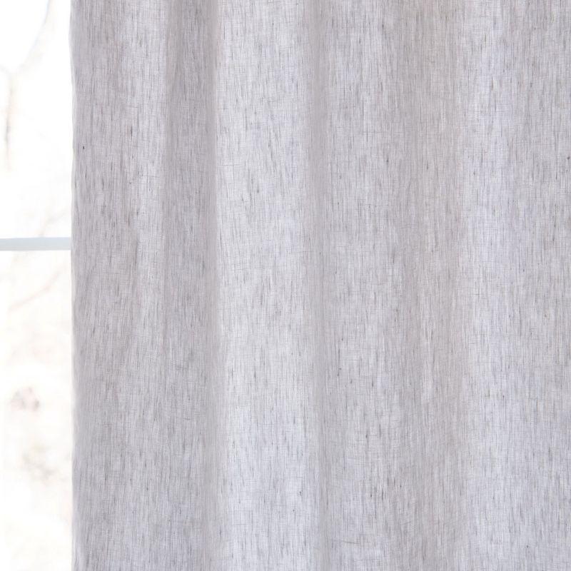 BOKSER HOME 100% French Linen Curtain Set