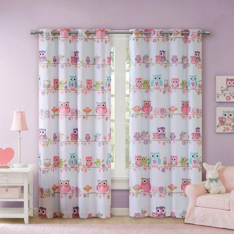 Intelligent Design Kids Wildlife Max Blackout Thermal Grommet Single Curtain Panel