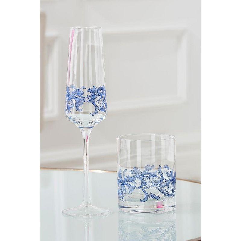 Spode Blue Italian Double Old Fashioned Glasses