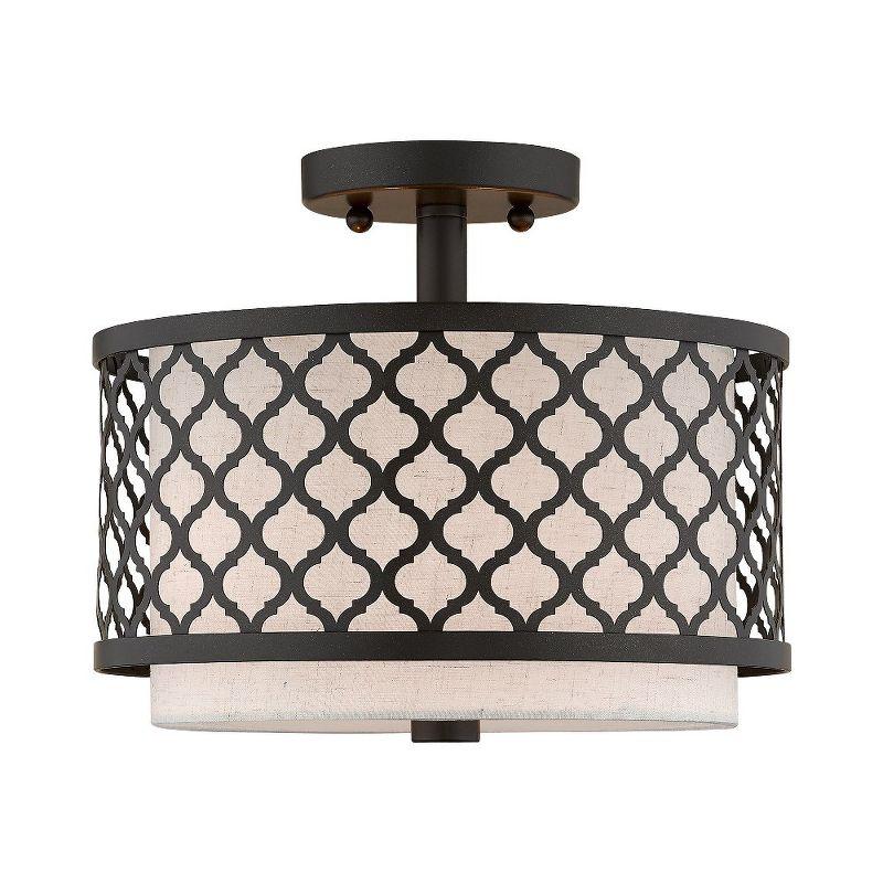 Livex Lighting Arabesque 2 - Light Semi-Flush Mount in  English Bronze