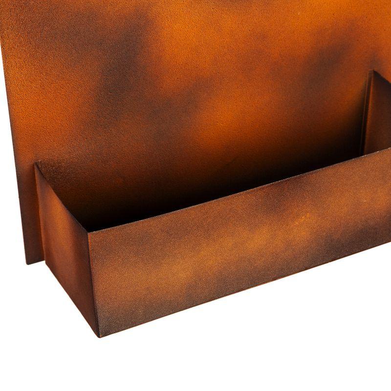 Kaiser Rust Finish Metal Indoor/Outdoor Wall Planter