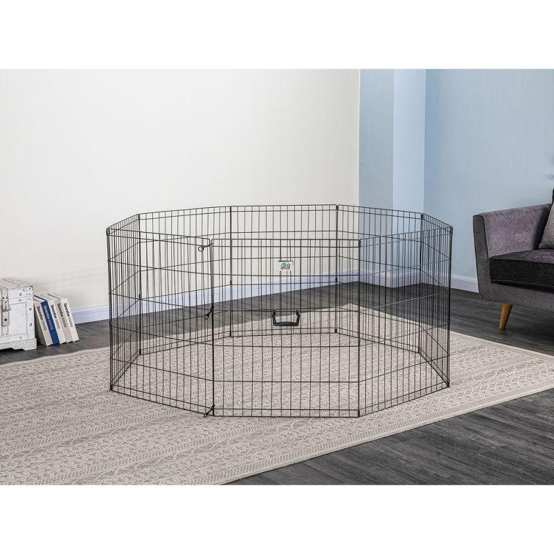 Go Pet Club Foldable Pet Exercise Pen 24" to 48" Tall GDP1024