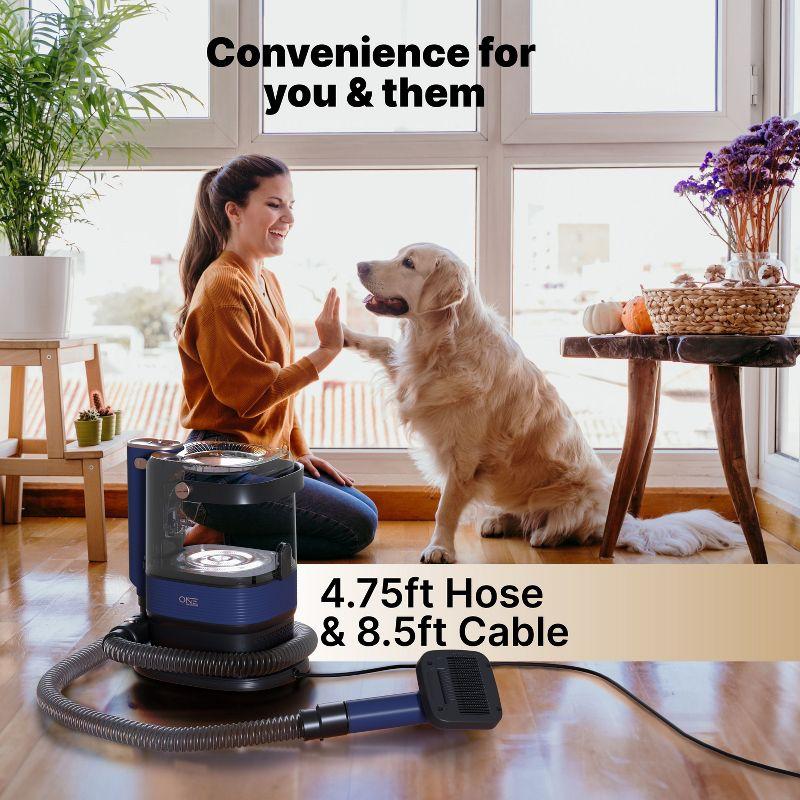 One Premium Pet Vacuum with Dog Grooming Kit, Pet Grooming Vacuum & Dog Clippers & Dog Brush for Shedding
