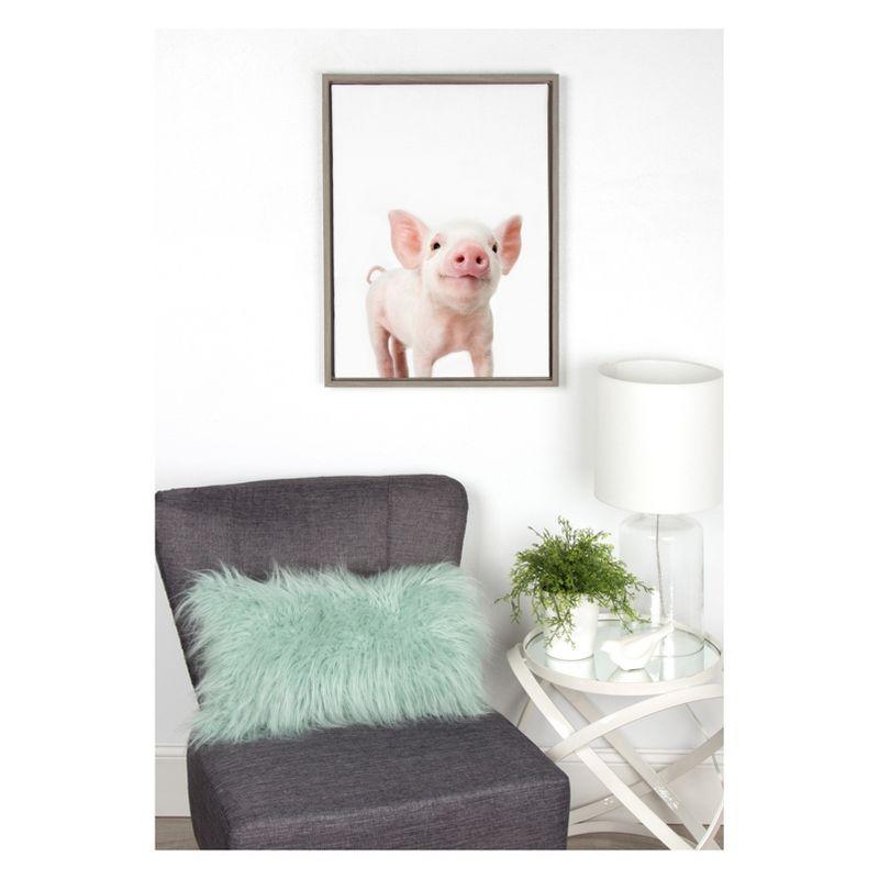 18" x 24" Sylvie Animal Studio Piglet Framed Canvas by Amy Peterson - Kate & Laurel All Things Decor