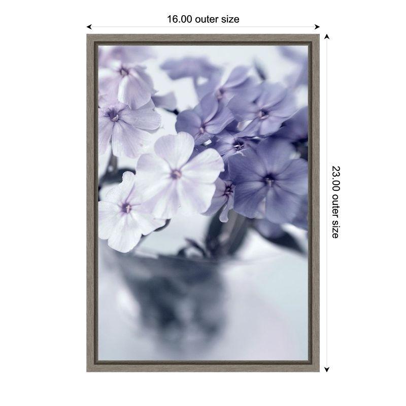 Amanti Art Violet Hydrangea by Judy Stalus Canvas Wall Art Print Framed 16 x 23-in.